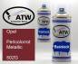 Preview: Opel, Perlcolorrot Metallic, 502G: 400ml Sprühdose + 400ml Klarlack - Set, von ATW Autoteile West.